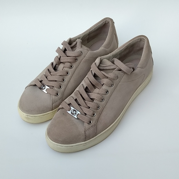 Michael Kors Shoes - Michael Kors women's Keaton Kiltie suede cement sneakers size 8